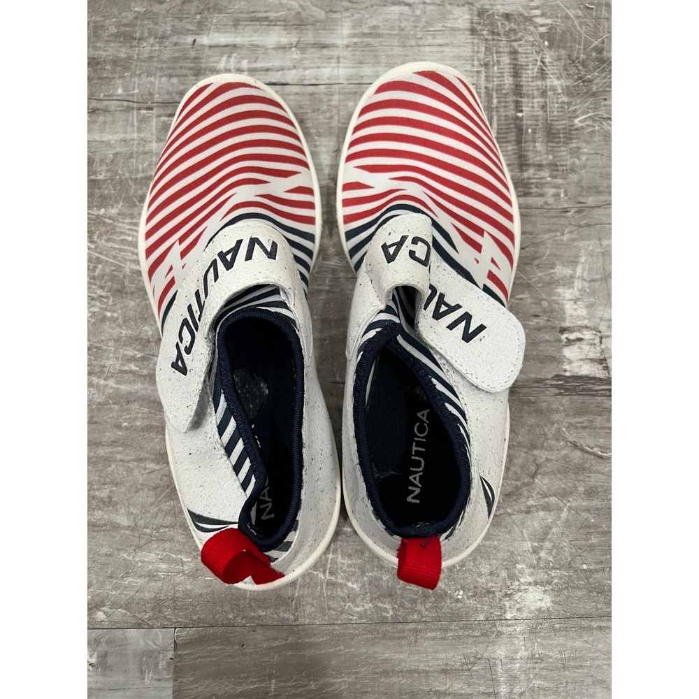 Nautica Arlene Women's Water Shoes Size 8 White Red Striped Nautical Beach - Picture 3 of 14